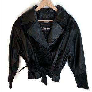 Wilson’s Leather Vintage 90s Motorcycle Jacket